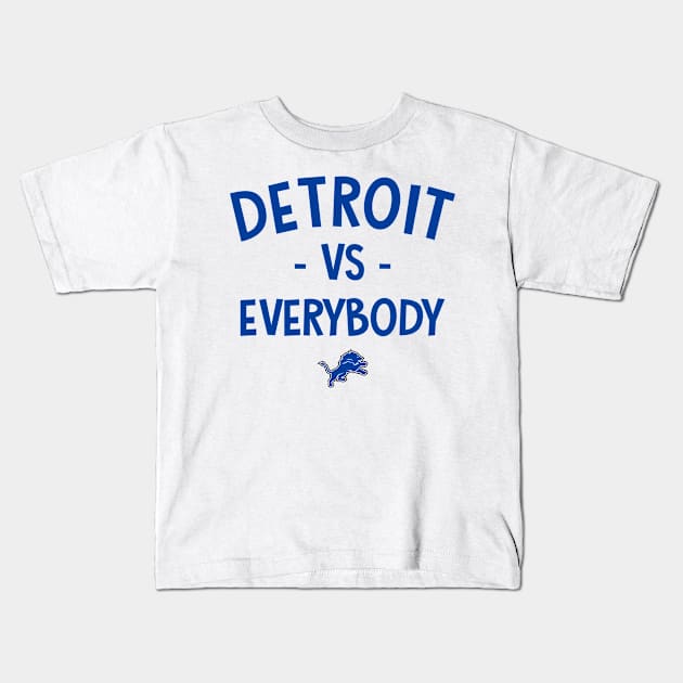 Detroit vs Everybody Kids T-Shirt by elegantelite